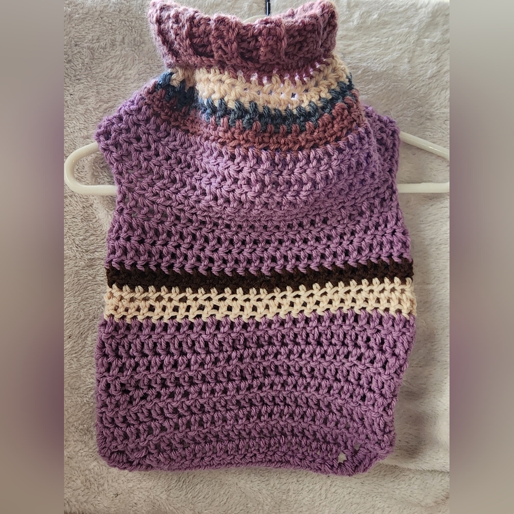 Dog Sweater, Medium Purple Dog Sweater